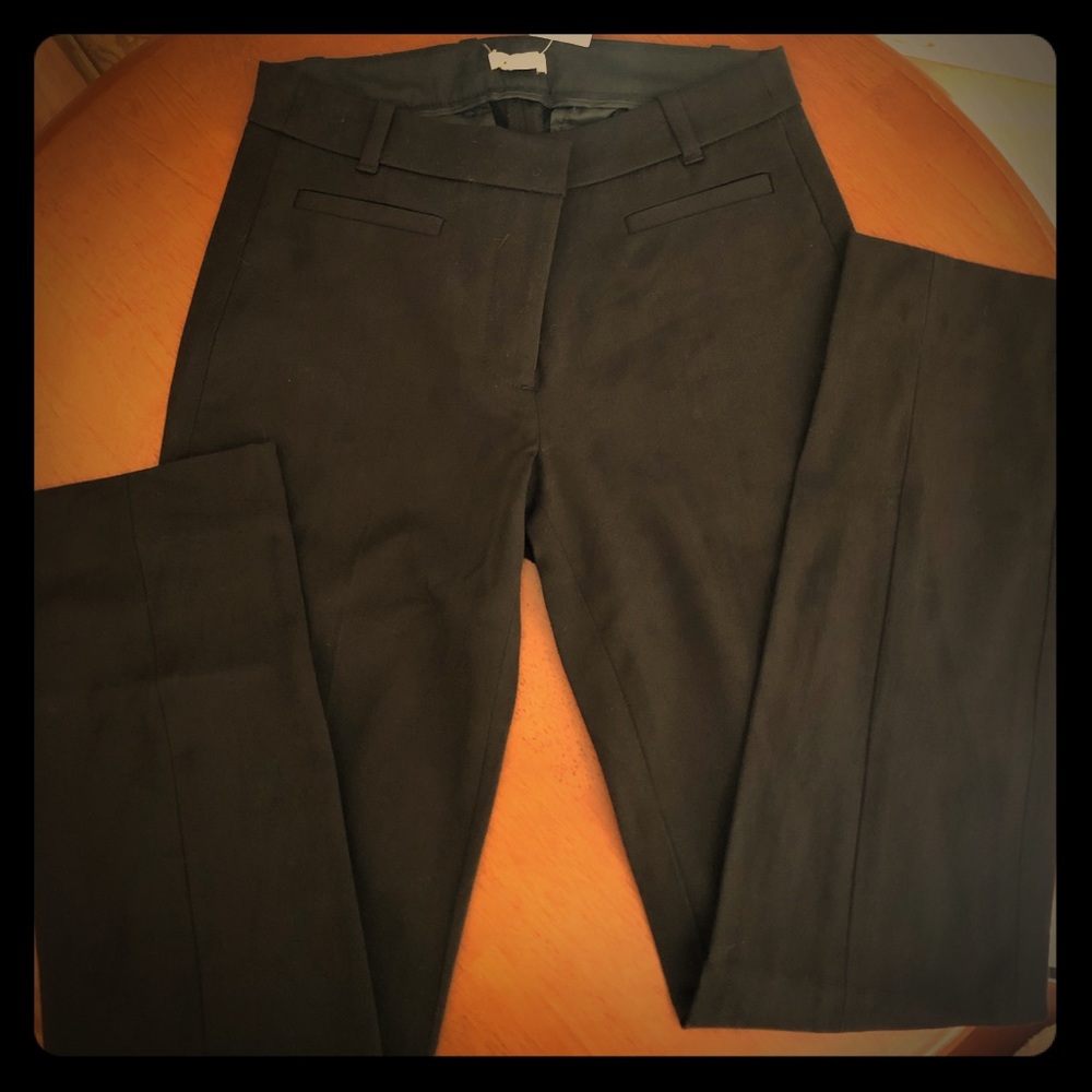 J.Crew black dress pants, stretchy, straight leg